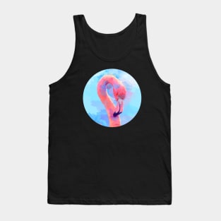 Flamingo Dream - Bird Digital Illustration Tank Top